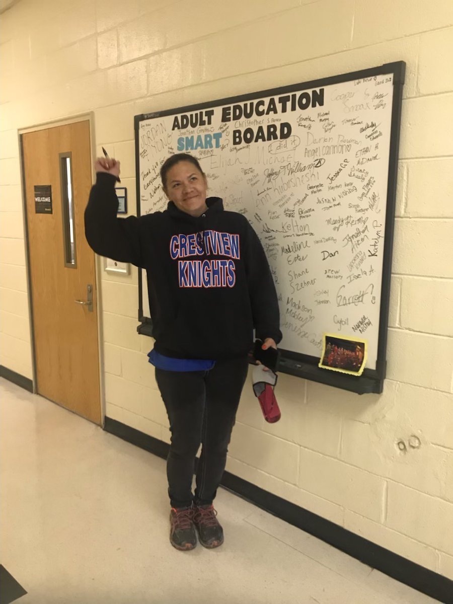 LexOne_AdultEd's tweet photo. Congrats to Cody and Nicole for passing the last sections of the #GED this week and becoming our latest graduates! We are excited to see where this new journey leads them. #signtheboard https://t.co/Whbj9bqdre
