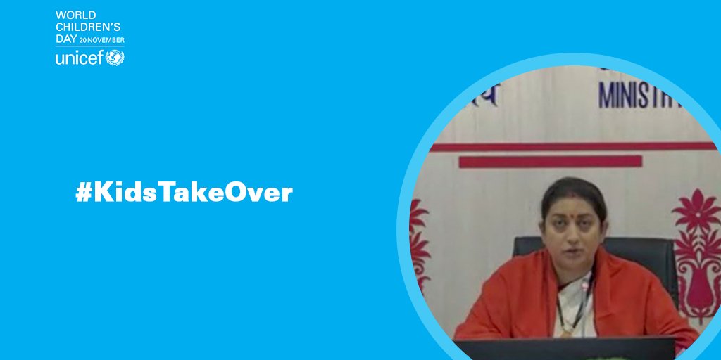 "We believe that there should be nothing about us children without us children.” - Manisha, 17-year-old Vice President of the National Inclusive Children's Parliament said addressing the virtual climate parliament &amp; Hon'ble Vice President Shri. M. Venkaiah Naidu @VPSecretariat.