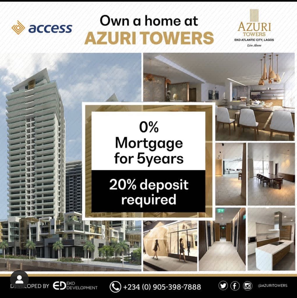 Azuritowers's tweet photo. Come Visit us @Azuritowers today for your new home @EkoAtlantic https://t.co/bmdVP7ur2e