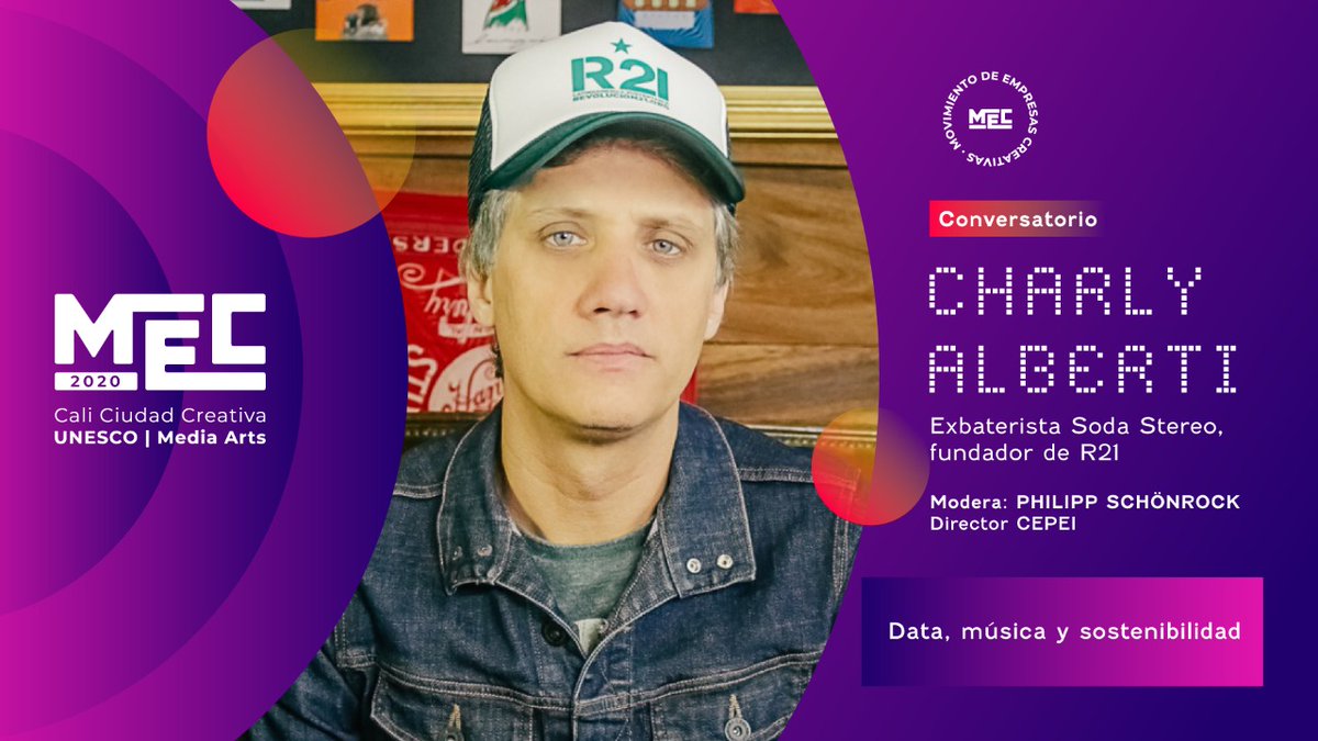 infoCEPEI's tweet photo. Hoy a las 10:00 a.m no te pierdas la conversación #MEC2020 con el músico y activista @CharlyAlberti.

Nos contará sobre su fundación @R21org, que busca generar conciencia sobre el cambio ambiental global y el desarrollo sostenible.

>> https://t.co/7KoFXjQujs https://t.co/n3O3FOAVIP