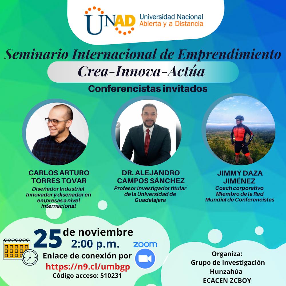 redemzcboy's tweet photo. #REDEMteInvita al Seminario Internacional de Emprendimiento 

Fecha: Noviembre 25
Hora: 2 pm Bogotá. 
Inscripción: https://t.co/DpO2ggKDbe

Entrada libre
Invita @ecacenzoboyaca 

¡Te esperamos! https://t.co/0B4JMJZnPE