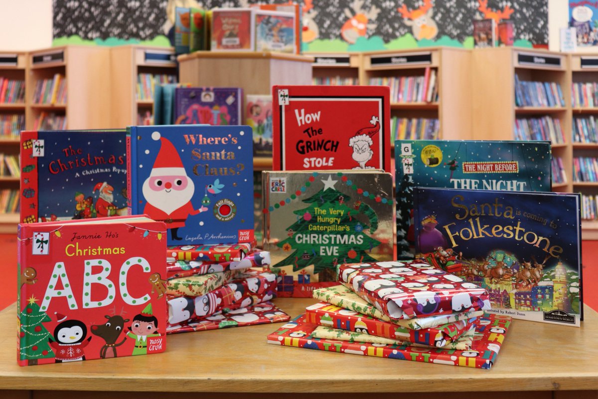 kentlibraries's tweet photo. Local to the #Folkestone area?
Santa's come early to #FolkestoneLibrary! Come and collect your lucky dip Christmas children's book bag, chock-full of festive favourites plus a colouring and activity sheet.

Need a Kent library card? Sign up here: https://t.co/4olBzKIaGF https://t.co/xv2bzWhPaI