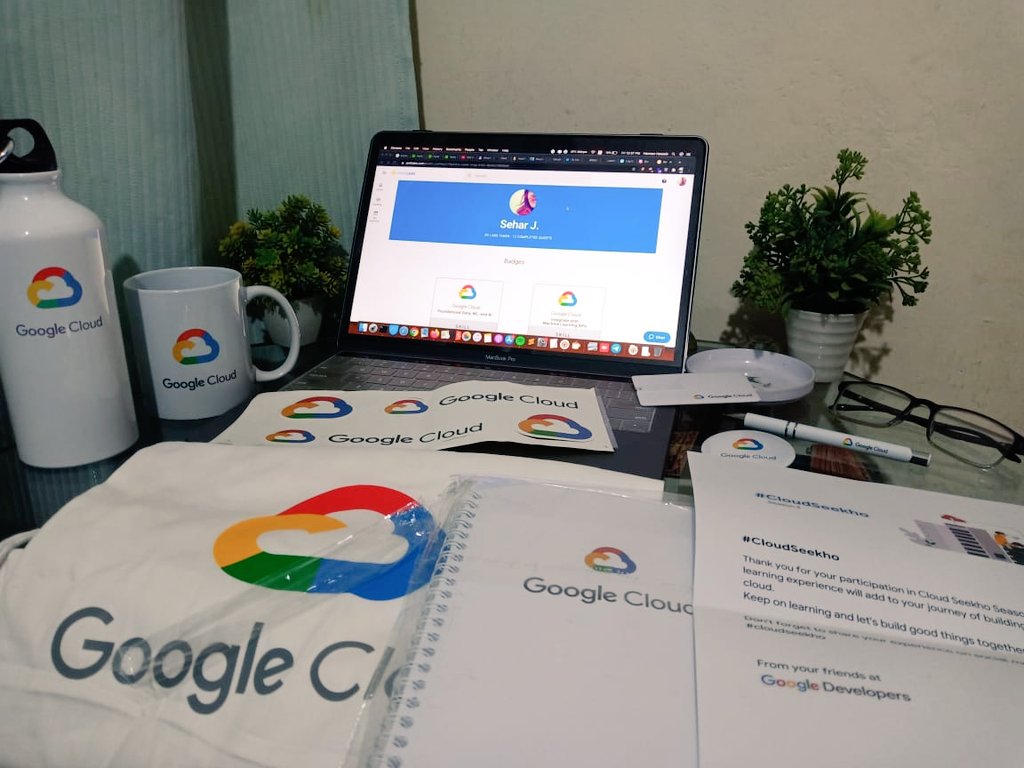 SeharJamil98's tweet image. Received my Tier 2 #GoogleSwags after completing 12 Quests (89 Labs) from #qwiklab challenge #GoogleCloudPlatform . Thanks to #googlecloud . We need a more programs like this in our country. #googledevelopers #GooglePakistan . Its great experience with google cloud. #cloudseekho