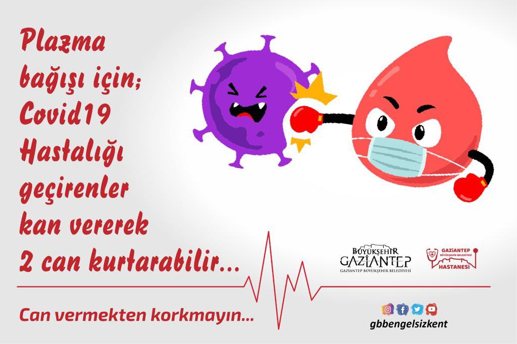 Plazma bağışı hayat kurtarır! 💉 

#Covid19 hastalığını geçiren kişilerin plazma bağışıyla 2 kişinin hayatını kurtarabileceğini biliyor muydunuz?

Can vermekten korkmayın.