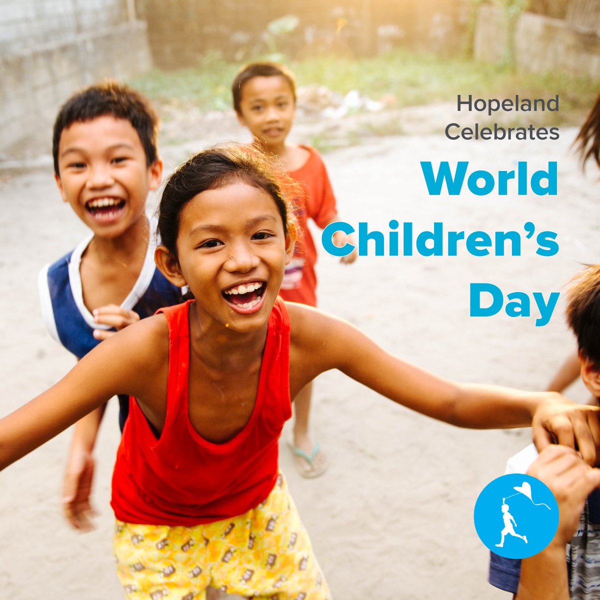 OurHopeland's tweet photo. Hopeland celebrates #WorldChildrensDay. Our mission is to ensure every child has a safe, loving family. Every day Hopeland stands up for the world's most vulnerable children and makes sure they're not left behind. Join us in celebrating today! https://t.co/fiXOhBRjMy