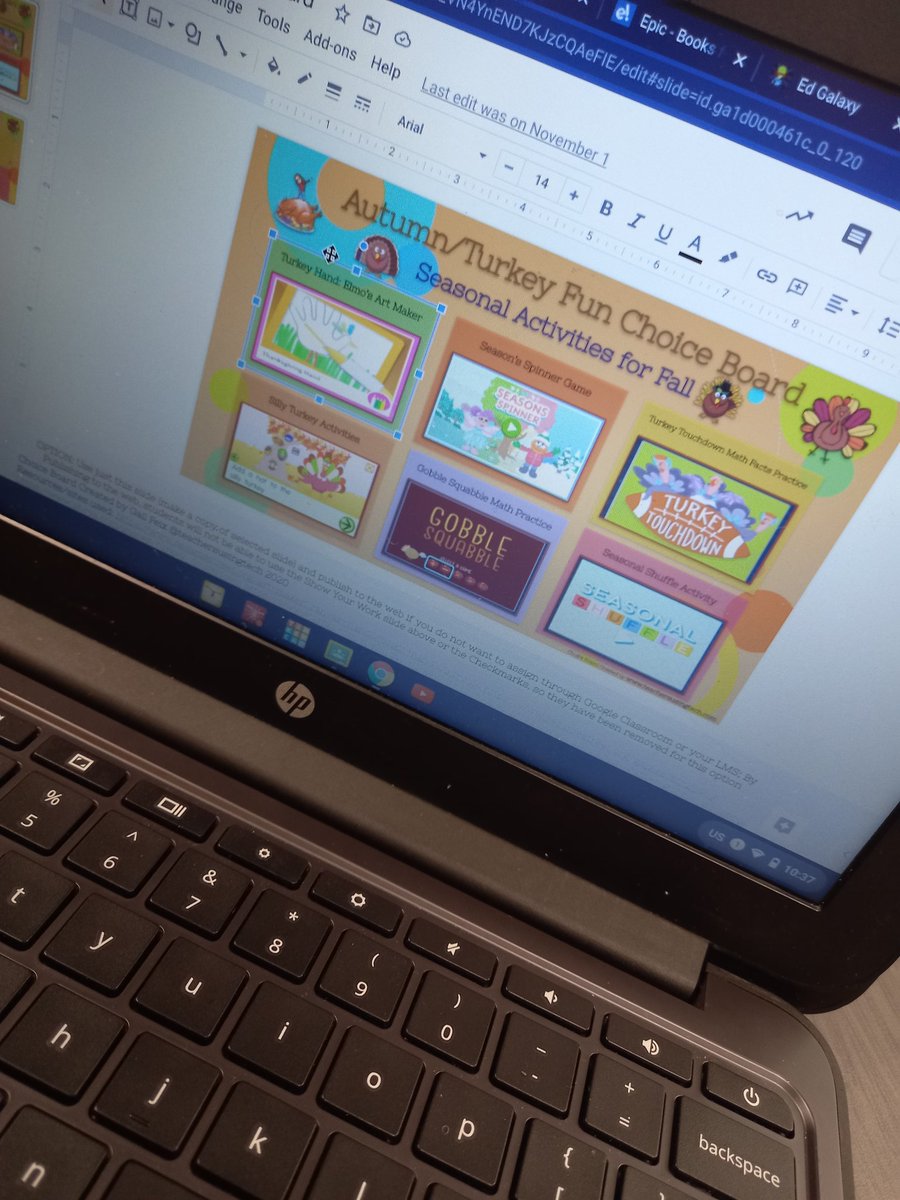 DaydelisseR's tweet photo. Friday Funday! 🦃 Thanks @tech_using for the resourse. #steamchoices #thecowartadvantage #FridayVibes #plcampus @CowartDISD https://t.co/aaZwPXBRdn