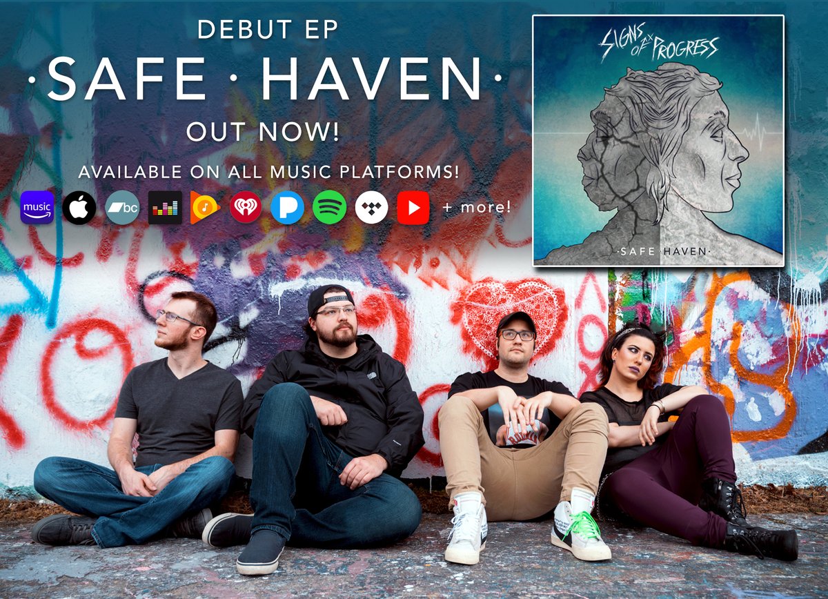ProgressOfSigns's tweet image. After what feels like the longest year ever (thanks, universe!), we are proud to finally announce the arrival of our #debutEP, "#SafeHaven," out NOW on all streaming platforms! 🙌🏻🎊

STREAM "SAFE HAVEN" NOW: linktr.ee/signsofprogress

#signsofprogress #newpoppunk