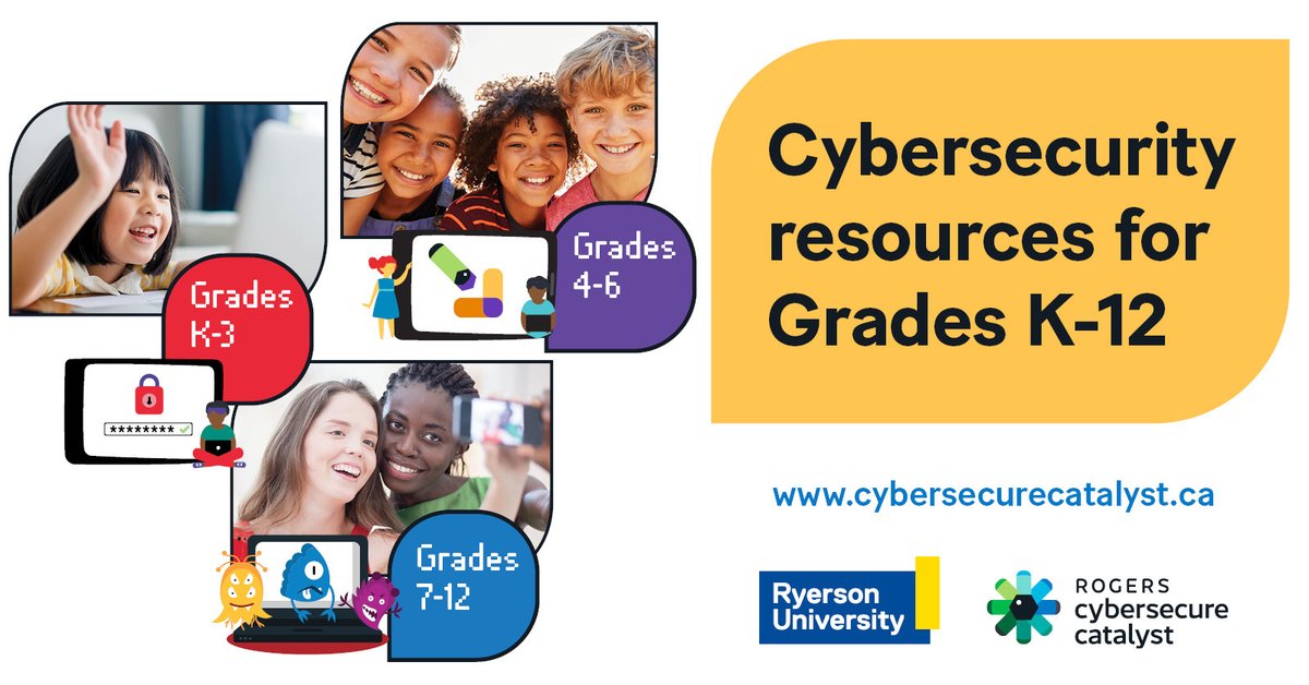 Cybersecure_CA's tweet photo. #NationalChildDay represents Canada's commitment to ensure all children have a voice and are protected from harm. We're thrilled to launch free #K12 #cybersecurity resources as our commitment to help make cyberspace safe for young Canadians.
 https://t.co/SVyXvRBS4i
#Education https://t.co/VMdBgHb9Q7