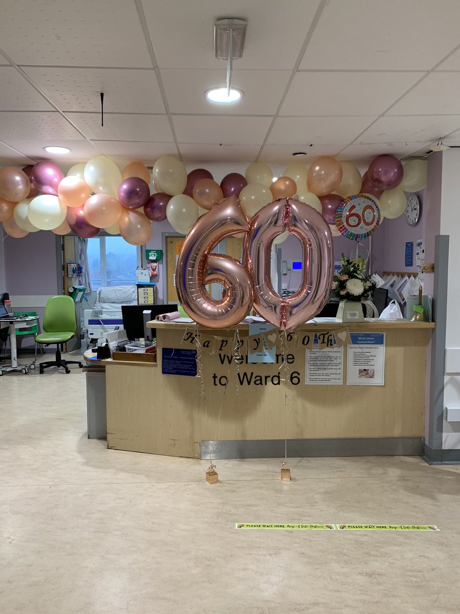 Ward 6 would like to say a big happy 60th birthday to our Ward Manager Liz <a href="/UHMBT/">MorecambeBayNHSTrust</a>