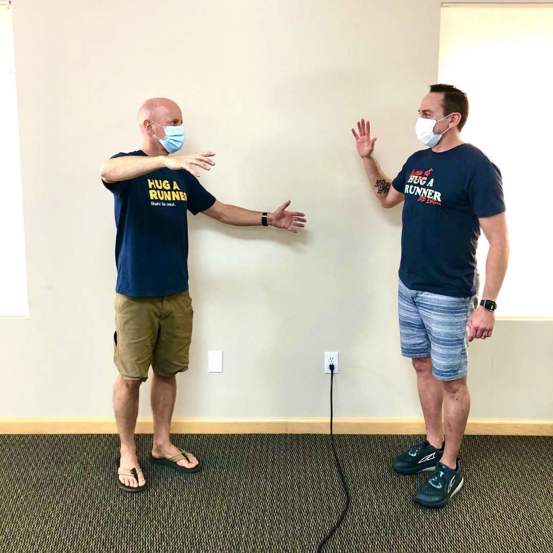 RunTheEdge's tweet photo. When you want to #HugARunner on Globally Organized Hug A Runner Day, but it's 2020 so you just gotta wave...

Happy GOHARD, everyone! We hope you are having an awesome, safe, socially distanced November 20th. Don't forget to #SpaceOutTheLove and #WaveAtARunner today! https://t.co/fAqBoIm8BW