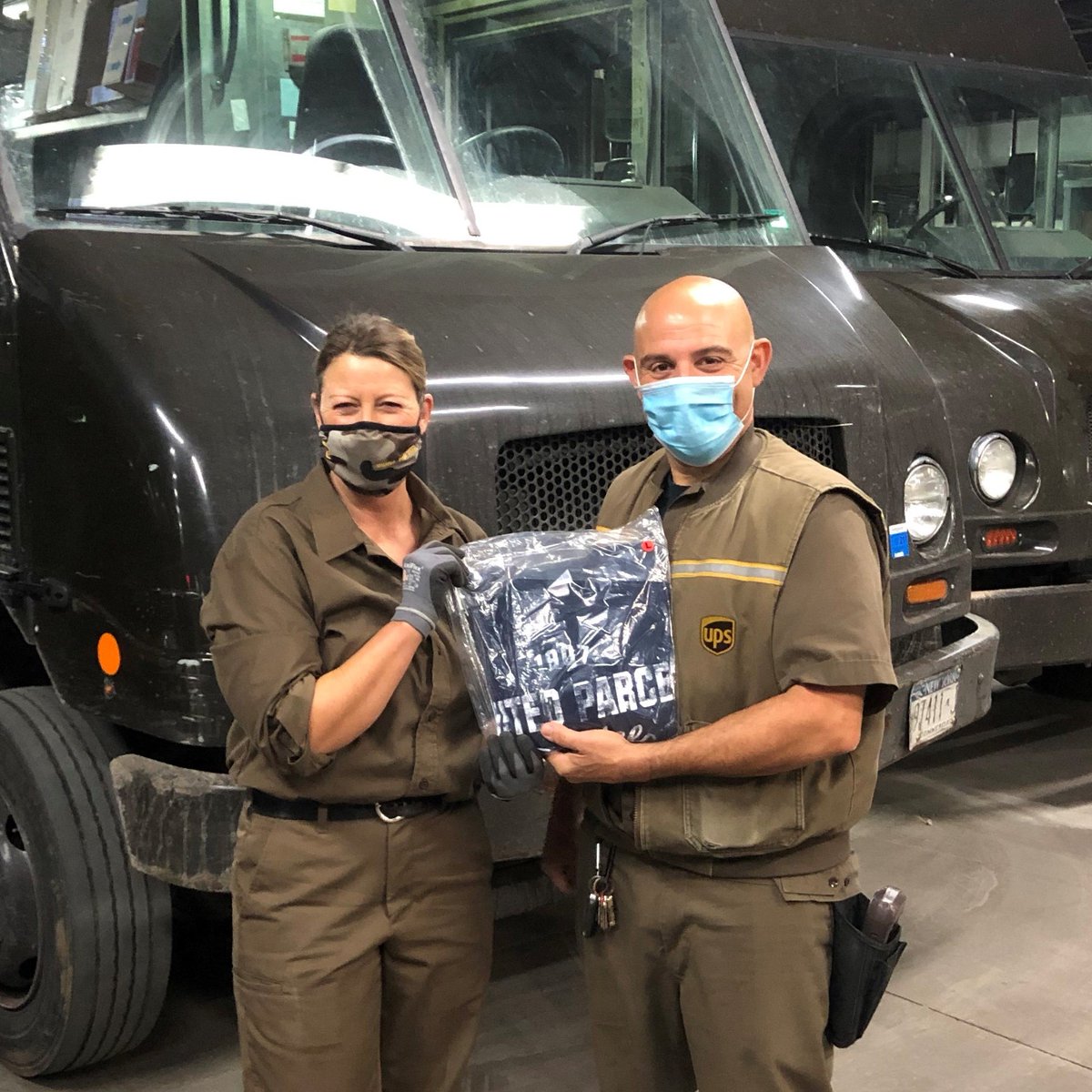 syrnorthsafety's tweet photo. Syracuse North CHSP member Jim recognizes service provider Candy with a UPS sweatshirt for her active participation in DOK, Tier 3, and demo's for her work group. @safetyfirstNED @safetylakeshore #upsrecognition https://t.co/8lUBAUAGZC