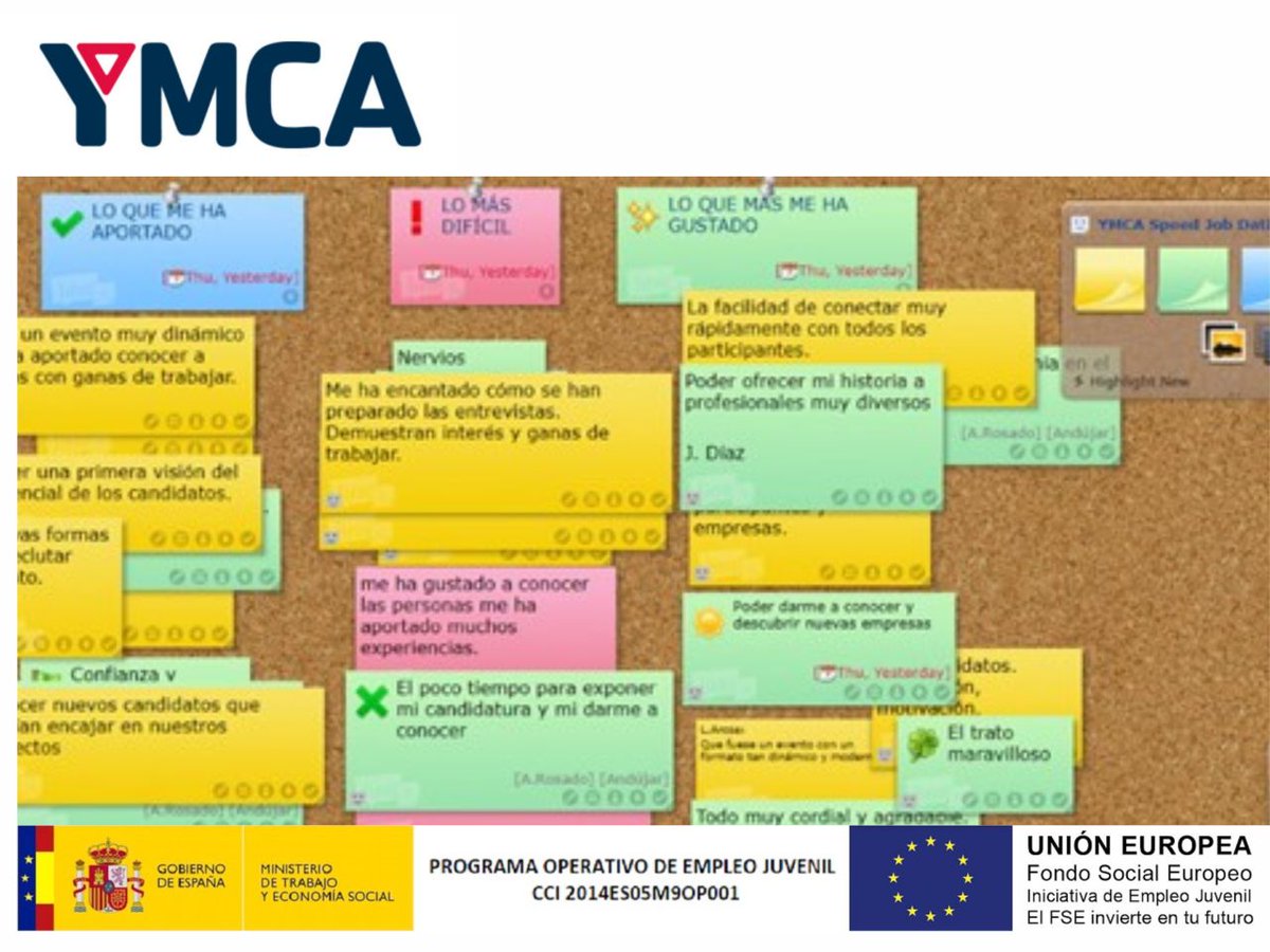 ymca_esp's tweet photo. ENCUENTROS LABORALES #YMCASpeedJobDating en #Málaga: intermediación entre #empresas del sector #Comercio y #jóvenes del programa de #empleo #Nmarcha gracias a @adecco_es, @cash_converters, Lionel Arcos Savignac, @Coviran, Grupo MAS y Grupo Yob

¡GRACIAS! https://t.co/5W67Z0qzZm