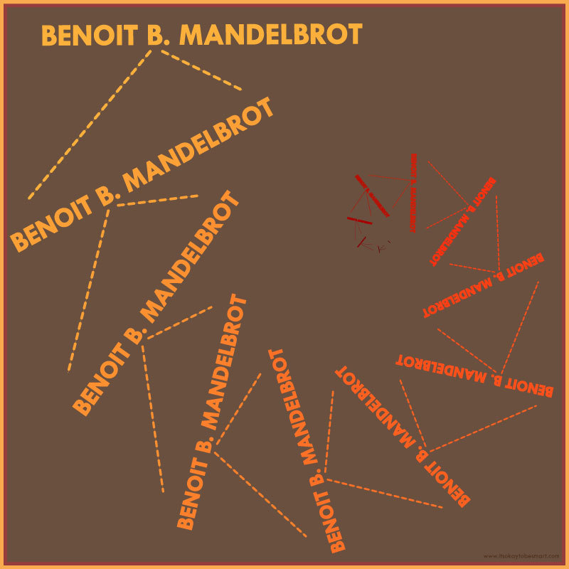 c0nc0rdance's tweet photo. See, Benoit B. Mandelbrot discovered a field of fractal geometry. Fractals work by iterating (repeating) & branching.
We don't know what his middle initial stood for, but having it iterate his whole name would be an illustration of a Mandelbrot set.
#ImExplainingTheJoke https://t.co/jNqQYe1c3y