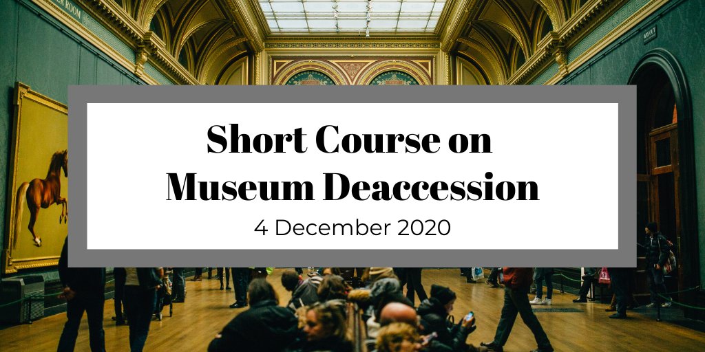 IAL_art_law's tweet photo. Our upcoming virtual short course on Museum Deaccession will include sessions on the law of deaccession, the ethics of deaccession, restitution and repatriation and practical exercises. Join us on 4 December https://t.co/lBEXAIuGEc https://t.co/HxOIvuQOsQ