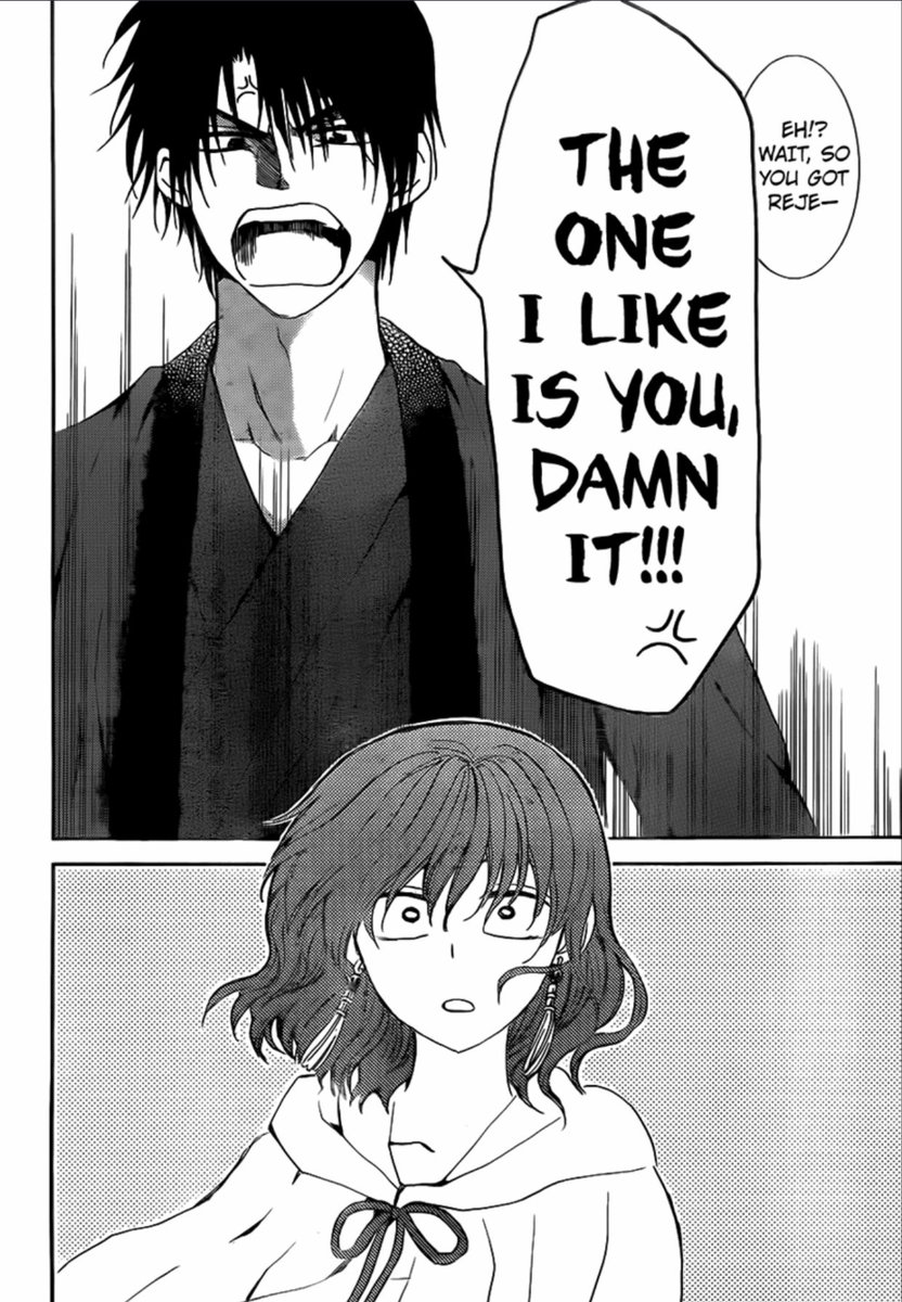  Akatsuki no Yona: ‘HakYona Best Moments’ Poll Results! RANK 03: Chapter 152. “THE ONE I LIKE IS YOU, DAMN IT!” —157 votes (44%) ☆LEGENDARY CONFESSION RIGHT HERE