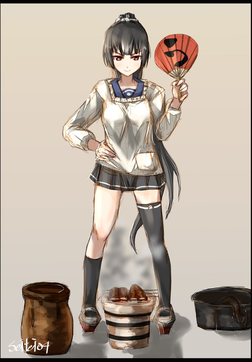 艦これ「#いい太ももの日 …ようするに磯風の日ってことよ。
#艦これ 」|seiteiのイラスト