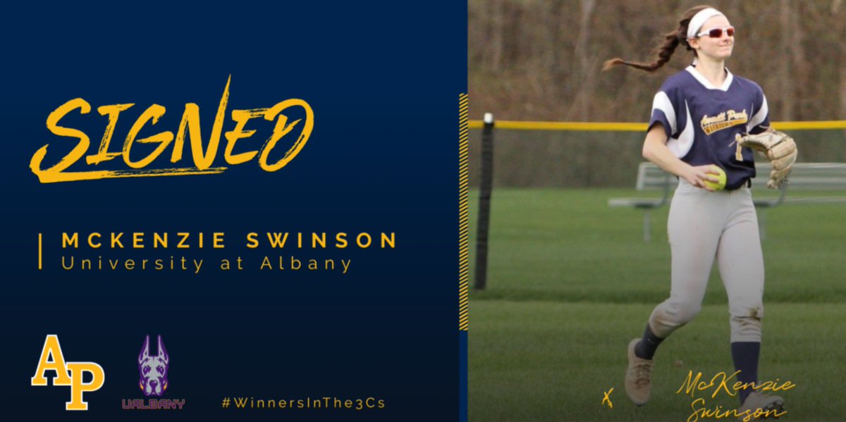 AP_Athletics's tweet photo. Congratulations McKenzie!
#WinnersInThe3Cs
#AP_EveryStudentEveryDay https://t.co/PtjFeV1MDm
