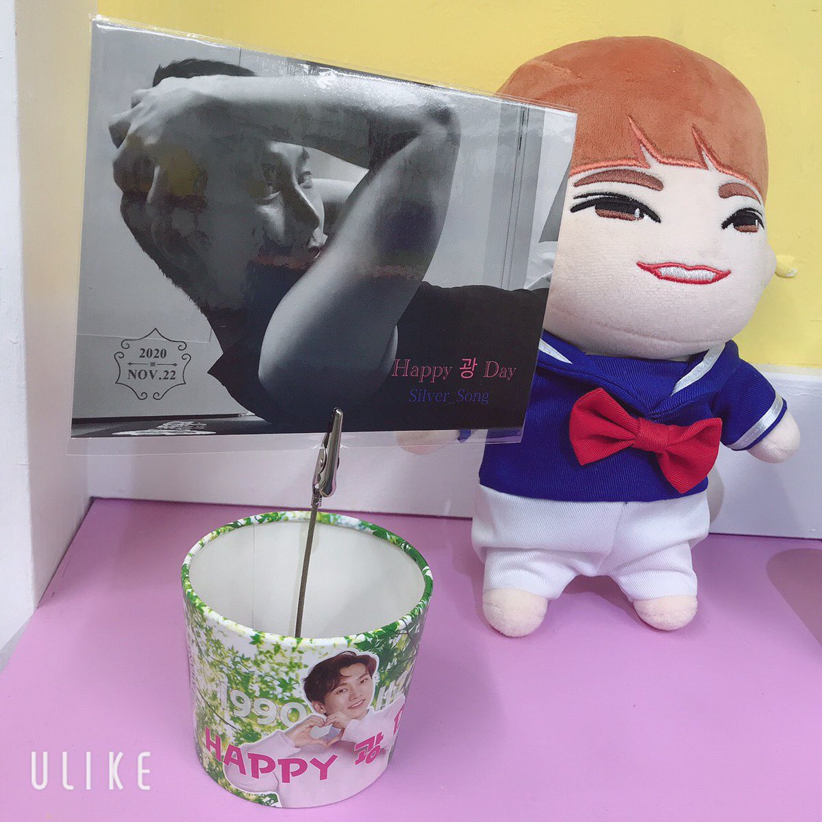 明日11/21より
センイルイベントが始まります。
<a href="/KPOPcafe_COLORS/">K-POP cafe COLORS</a>様より
可愛く装飾して頂きました
画像が届きました‼︎
コロナ対策をしっかりされて
ご来店下さい。
#HAPPY광DAY #서은광 
#SEO_EUNKWANG