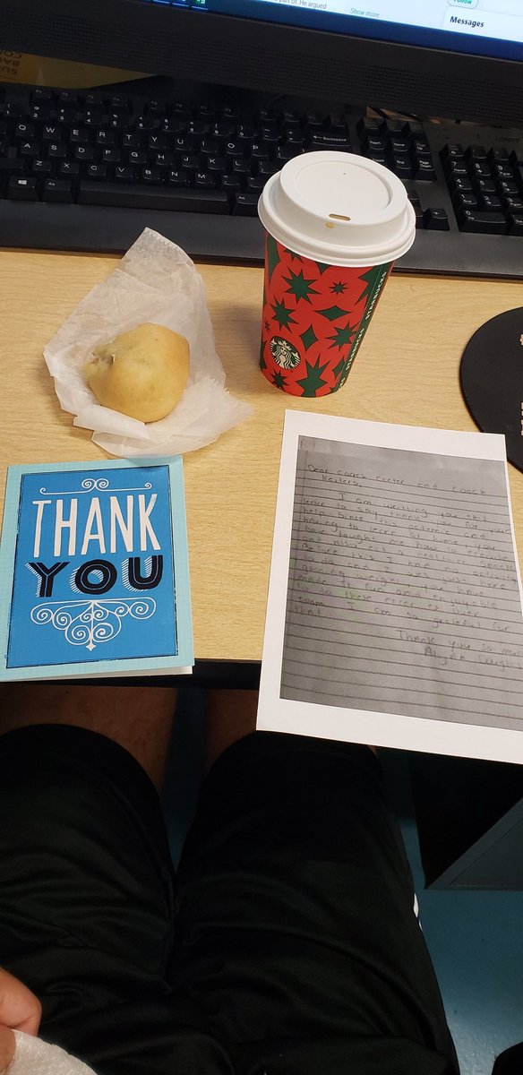 Thank you to @MsGardner4th and <a href="/KaileyEvans8/">Kailey Evans</a> class for writing me thankful notes and to our admin team for the coffee, Kolache, and note. I love working at such a positive campus! #thankful <a href="/Sundown_e/">Sundown Elementary</a>