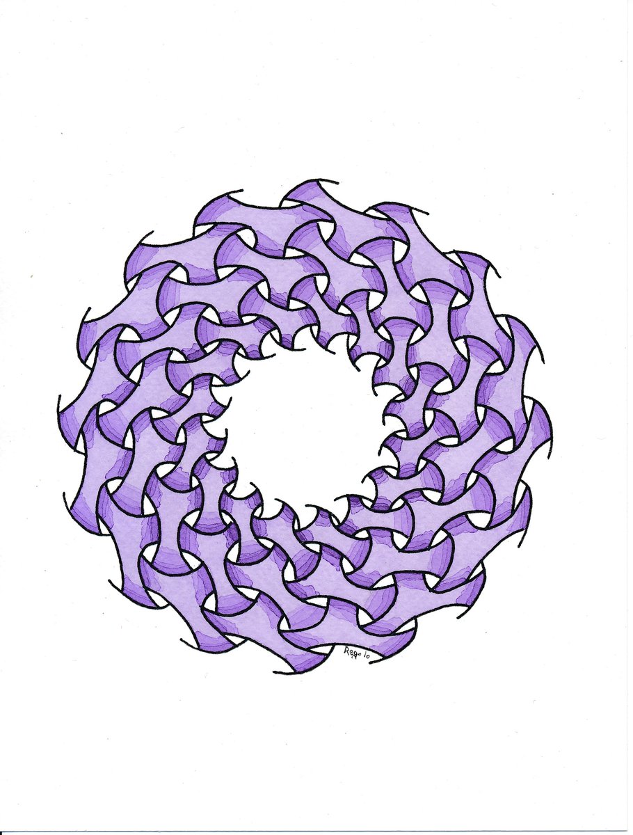 Regolo54's tweet photo. #geometry #symmetry #handmade #mathart #regolo54 #watercolor #aquarelle #celticknot https://t.co/CxioNowFXS