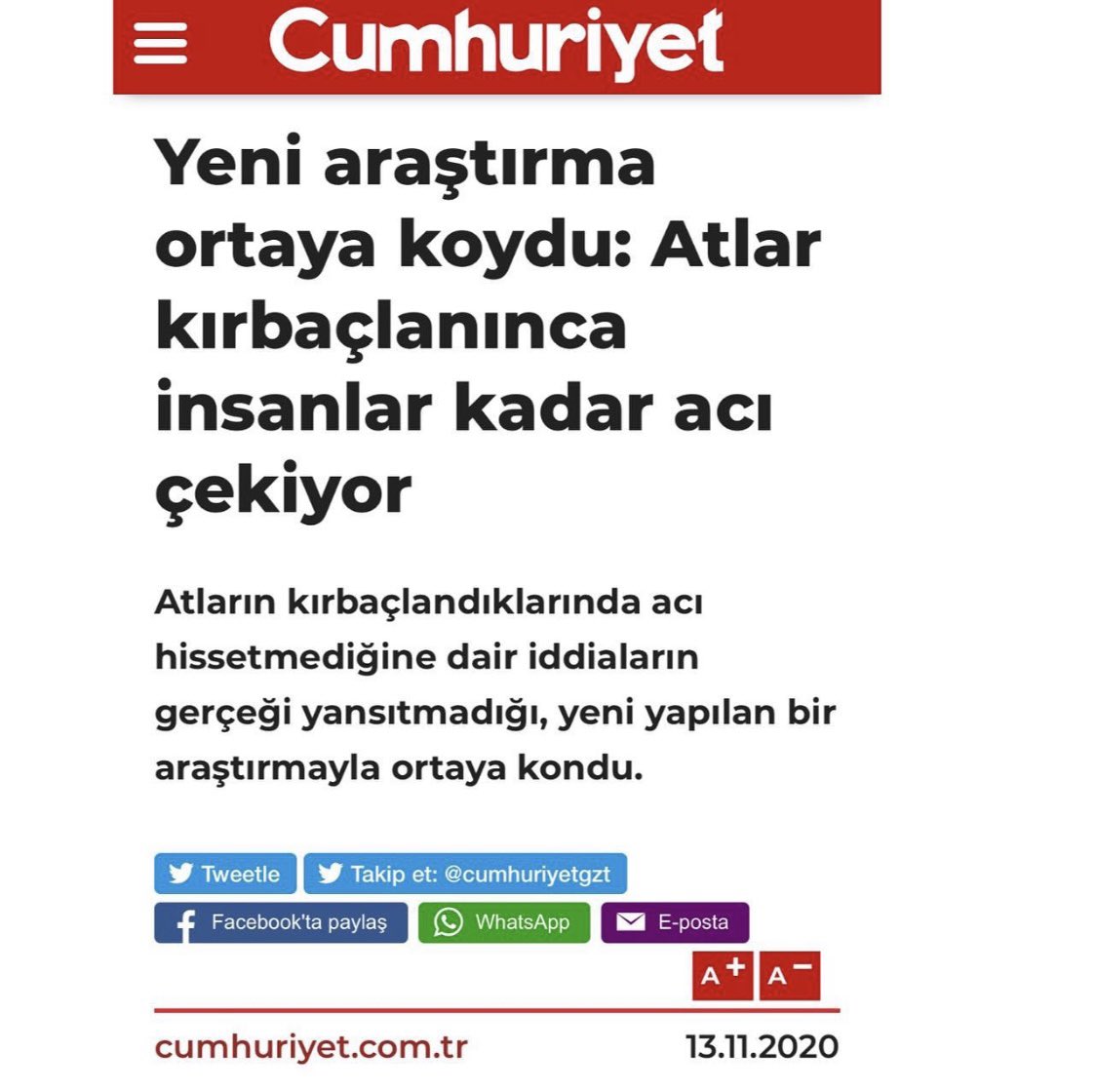bhhtoplulugu's tweet photo. Hayvan Davranışları Uzmanı Prof. Dr. Paul McGreevy: “At yarışlarında kamçı kullanılması, muhtemelen hayvanlara yönelik en görünür şiddet biçimidir.”

AT YARIŞI İŞKENCEDİR!
ATLI FAYTON İŞKENCEDİR!
AT ARABASI İŞKENCEDİR! 

#atyarışızulümdür #AtlıFaytonZulümdür 
#şiddet @_TJK_ https://t.co/wrZS32Gv8k