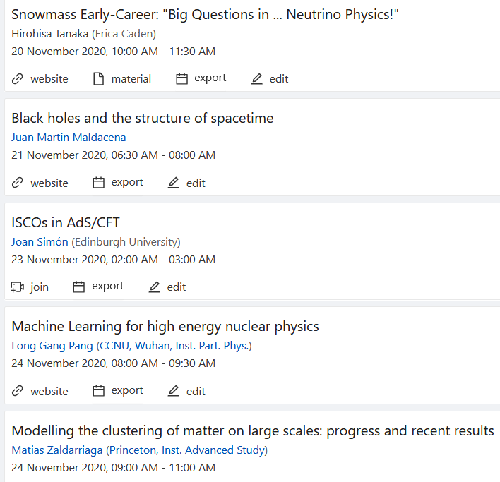 Inspire Hep Upcoming Seminars T Co Vjaqapfzil