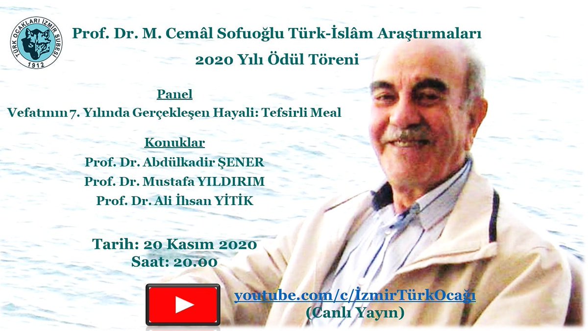 Ödül töreni ve panel bu akşam 20:00'da YouTube'dan canlı yayınlanacak. Tüm dostları bekleriz.  youtu.be/U4kGonpj7X4
