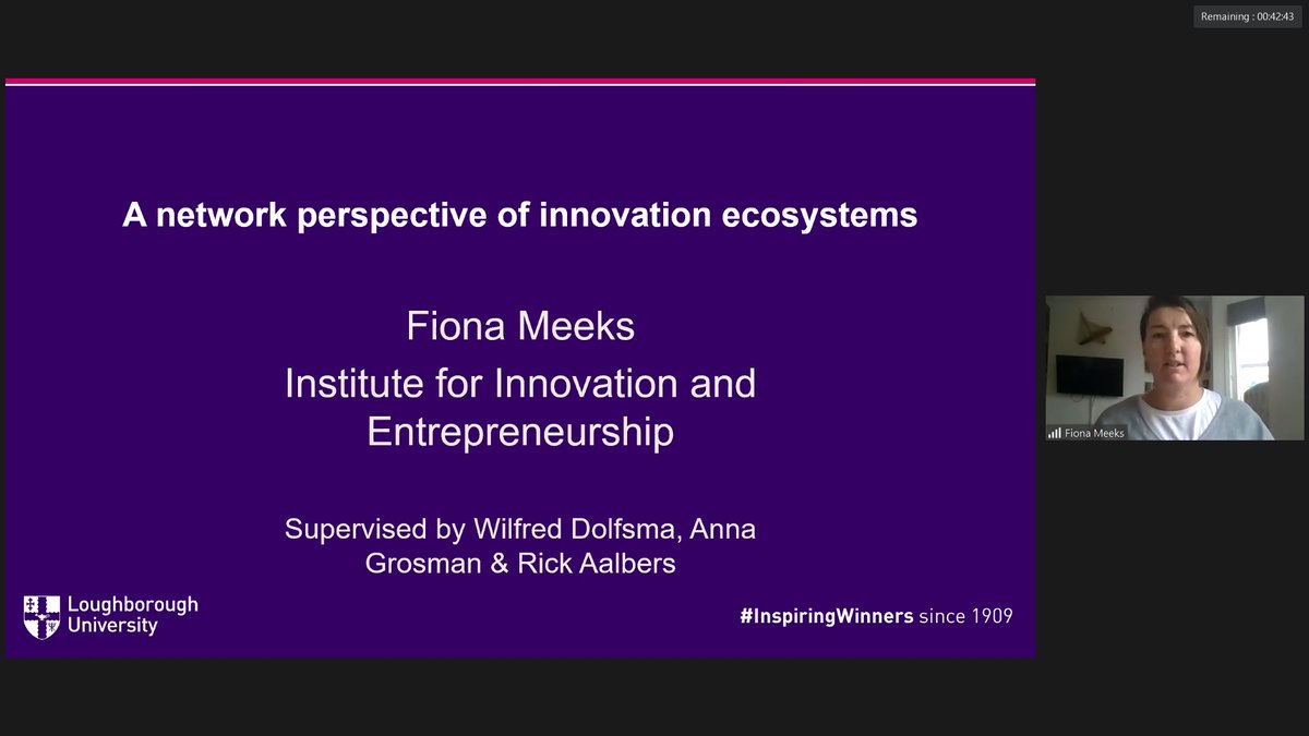 ULMS_IaB's tweet photo. Fiona Meeks, PhD researcher from @lborouniversity presenting paper on innovation ecosystems and networks at our early-career workshop today @ULMS_IaB @UoLManSchool #Ecosystem #innovation #network https://t.co/ATq2onC2pp