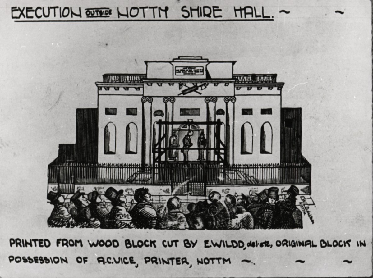 The gallows in our exercise yard are used to demonstrate how hangings changed over time. But did you know? No executions actually took place here! They were either done on the front steps of our building or at Gallows Hill, on the top of Mansfield road.