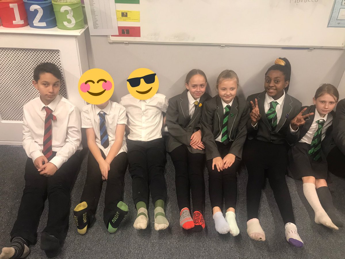 Windmill_6A's tweet photo. 6A stand alongside @LowRoad6HQ by wearing our odd socks and saying NO to bullying. This anti-bullying week, we have had some excellent discussions, demonstrating maturity and sensitivity. #musicfederation #AntiBullyingWeek https://t.co/Ir8RS4gsIp