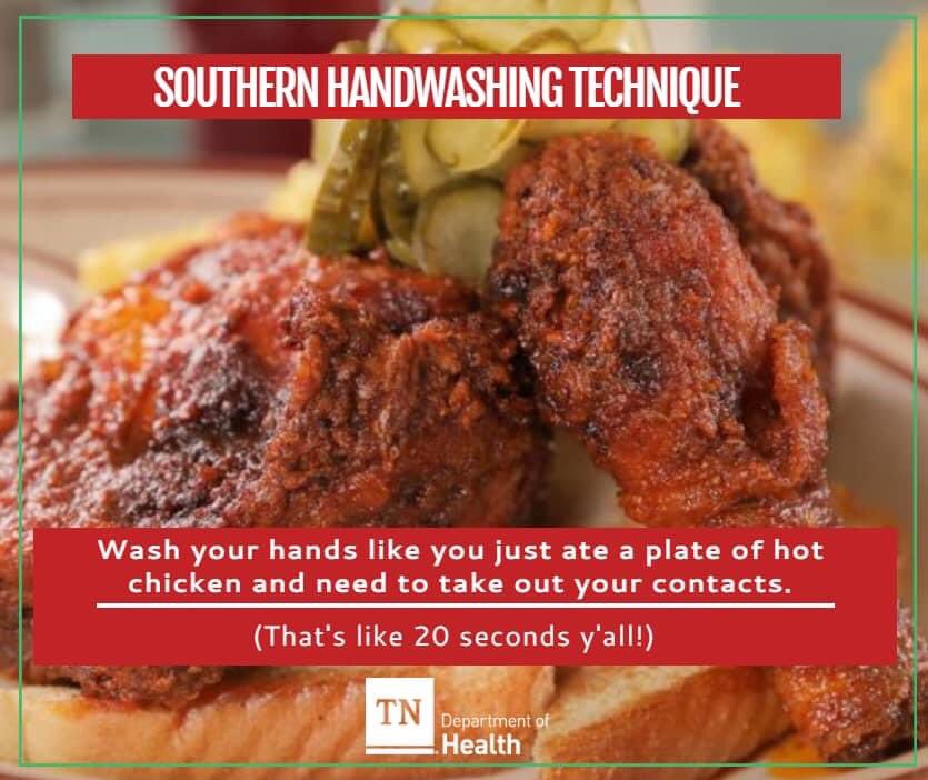 TNDeptofHealth's tweet photo. Good morning! Happy Friday! Just a little end of the week reminder about the importance of washing your hands! https://t.co/7VyTUxN9lj