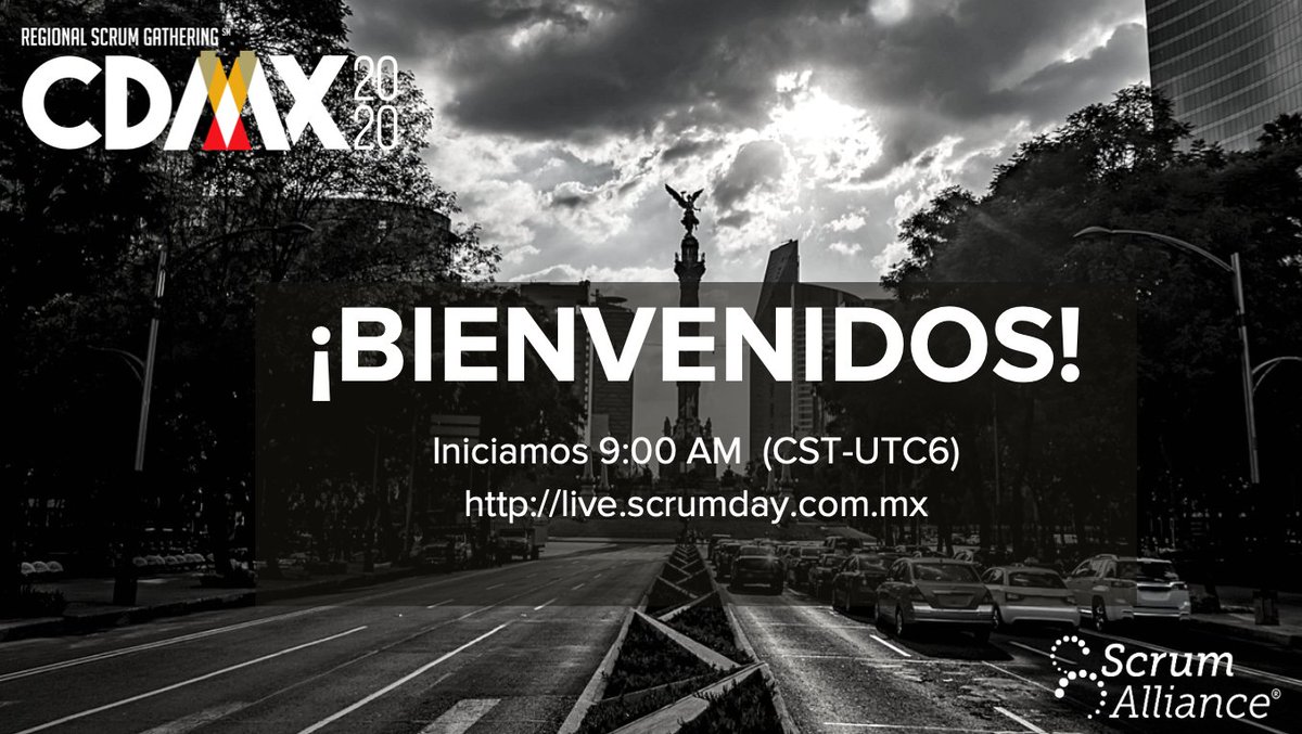 ScrumDayMx's tweet photo. Estamos por comenzar, ingresa a https://t.co/jQEWRafhLX #RSGMX20 #ScrumAlliance #Scrum #ScrumDayMx https://t.co/XgmywuKo5p