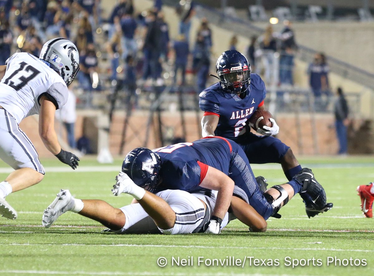 TXSportsPhotos's tweet photo. GAMEDAY: @AllenEaglesFB tonight is McKinney High 7pm at MISD Stadium. Travel and make some noise! Last week Guyer got a lesson in receiving the "pancake" block. Our OLine has been opening crazy holes and controlling the game! Let's Sko!!! 1-0 today! @CoachGambill https://t.co/narDLmhh0T