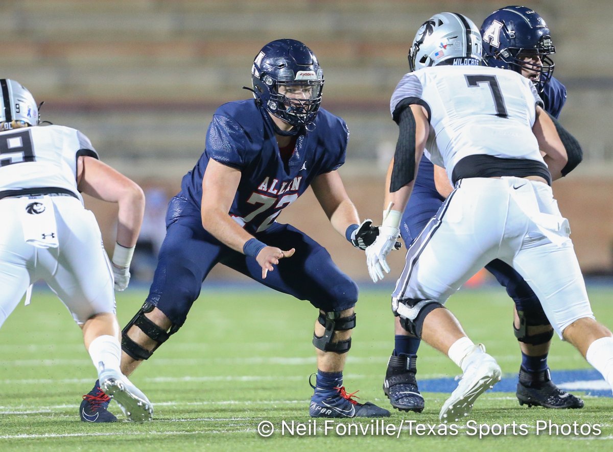 TXSportsPhotos's tweet photo. GAMEDAY: @AllenEaglesFB tonight is McKinney High 7pm at MISD Stadium. Travel and make some noise! Last week Guyer got a lesson in receiving the "pancake" block. Our OLine has been opening crazy holes and controlling the game! Let's Sko!!! 1-0 today! @CoachGambill https://t.co/narDLmhh0T