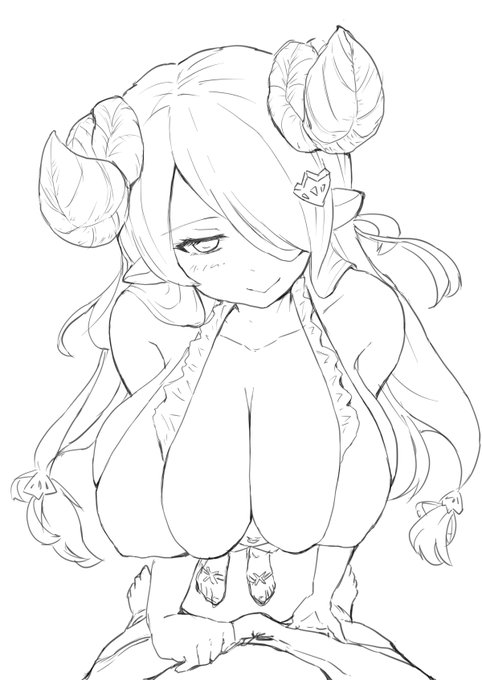 #皆さん線画と塗った後を見せてください

ペン入れは鉛筆のブラシで線は太いんですよね 