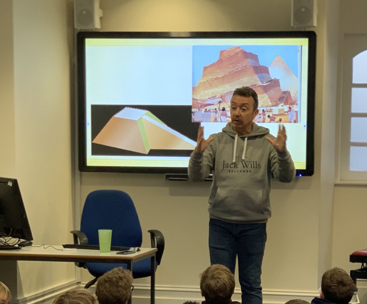 BPSYear3's tweet photo. Mr Whitbread has given us a little talk about his time in Egypt and about all he knows about pyramids #curiosity #superquestions #predictionsaboutthepast #factfilled #linkstoangles #luckyyear3 https://t.co/qVZ9GRwtnH