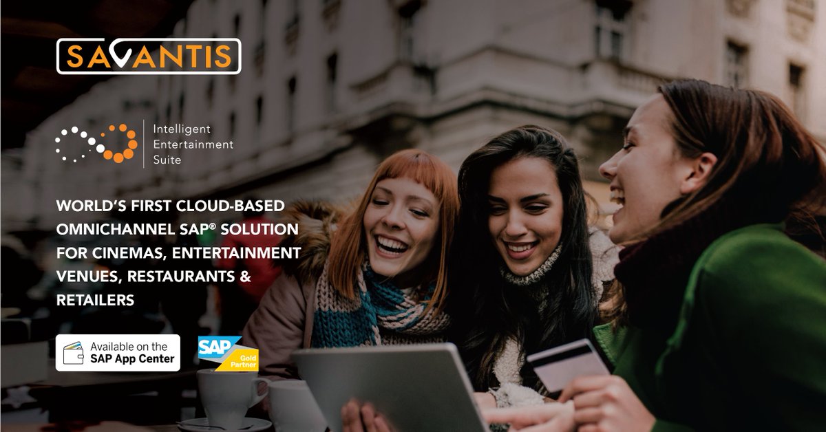 SavantisLLC's tweet photo. Intelligent Entertainment Suite (IES), the first #omnichannel, #cloud-based solution built on SAPยฎ specifically for the #entertainment and #retail industries is now available on SAPยฎ App Center. https://t.co/1vtc2fFXIY
#Savantis #SAP #CustomerExperience #DigitalTransformation https://t.co/Qq6DtHzBlH