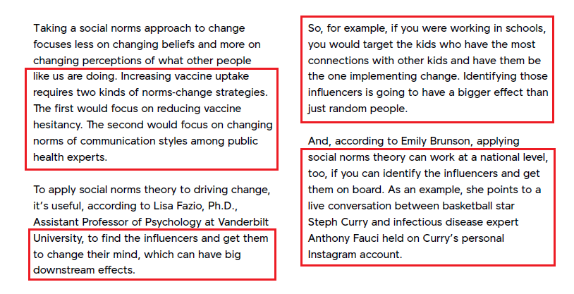 "To apply social norms theory to driving change, it’s useful [] to find the  #influencers & get them to change their mind, which can have big downstream effects""for example, if you were working in  #schools, you would target the  #kids who have the most connections w/ other kids"