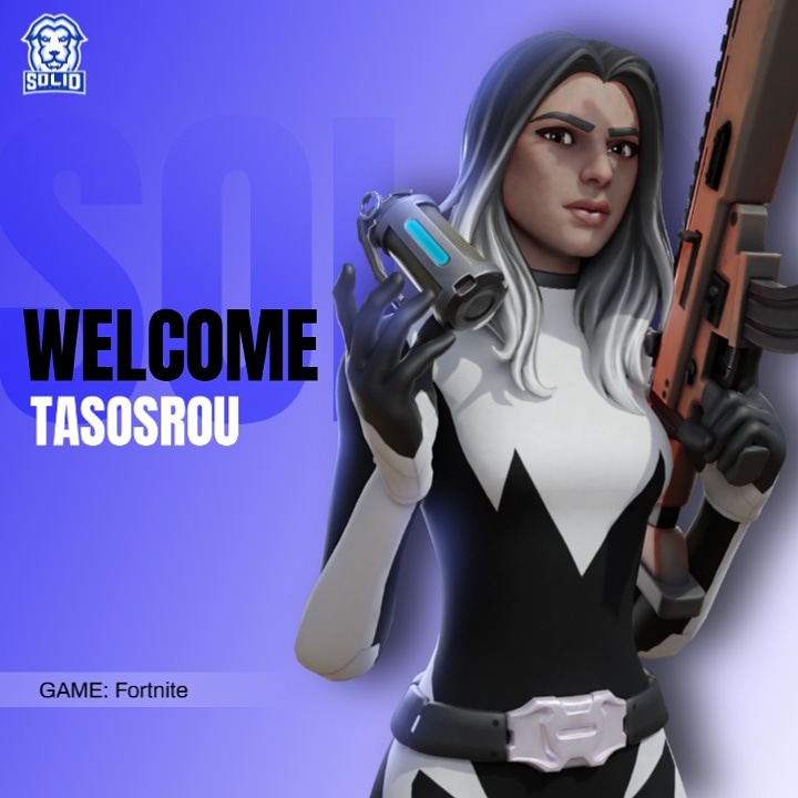 SolidGamingg's tweet photo. Let's welcome TasosRou! 💙
#WeAreSolid #SolidOnTop https://t.co/GSdSbcLCla