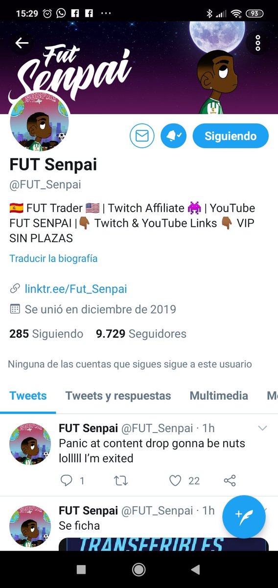 jesusACABA2's tweet photo. @FUT_Senpai Hasta con las notificaciones puestas jajajaja si veo los videos antes que nadie, antes podre actuar jajaja https://t.co/Mc0zKzoBeI