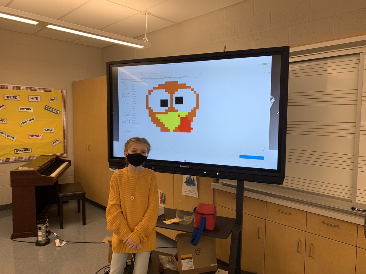 Counting rhythms, and using q-tips to manipulate the board! #musictech #musicalturkey <a href="/DanielLauletta/">Daniel Lauletta</a> <a href="/HPEPBSD/">Fran Sciullo, D.Ed.</a>