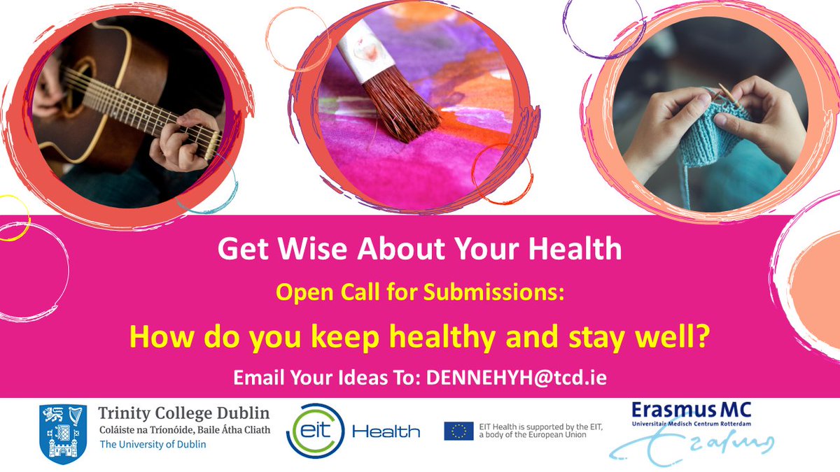 gethealthwiseID's tweet photo. Do you sing or play music? Do you love to draw, paint or write? Maybe you knit or sew? There is one week left to submit your entry! We want to know how you keep fit and stay well. Please RT! https://t.co/6bMvQGqxW2 @EilishBurke15 @EITHealth @EITHealth_UKI @IdsTilda @ageingwithID https://t.co/dASE3OiJdv