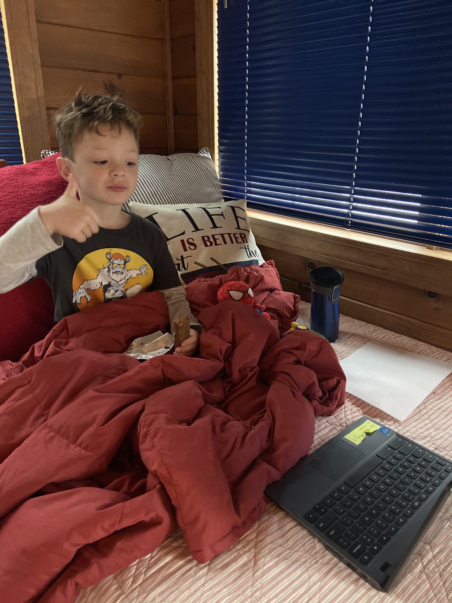 foxjenn's tweet photo. Drew is staying #balanced by having some relaxation time and a snack break. Heโs SO happy @mr_annese! #weephoto @WeehawkenTSD @McginleyIsabel https://t.co/2p2d81zH39