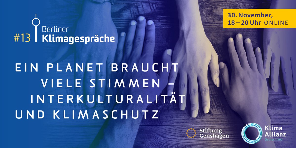 klima_allianz's tweet photo. BIPoC sind in der dt. #Klimabewegung unterrepräsentiert. Wie können wir das ändern? Wo läuft es gut?

#13BKG mit @kuebra, Imeh Ituen @BlackEarthBer, Martin Ladach @bergwaldprojekt u. Zohra Mojaddedi @GRUENE_Hamburg. Moderation: @ArioMirzaie

Hier anmelden: https://t.co/ISFZQ86Gjm https://t.co/1zlXPh0HmD