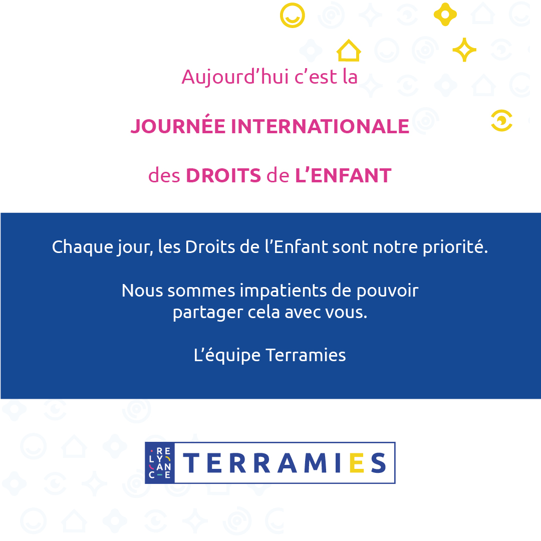 terramies's tweet photo. Aujourd'hui est un jour particulier pour nous, qui représente ce pour quoi nous nous mobilisons chaque jour🙌
#journéedesdroitsdelenfant #journéemondialedesdroitsdelenfant #terramies #lyon #villeurbanne #métropôledelyon #MNA #protection #protectiondelenfance https://t.co/vFxdKqtsGp