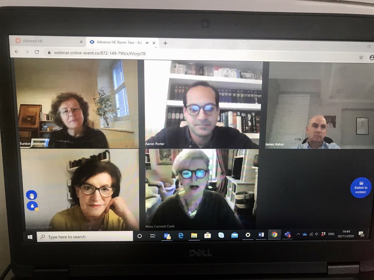 holbrook_v's tweet photo. Illustrious panel on resilient strategy closing our day @AdvanceHE #GovConf20 @MaryCurnockCook @VC_UoChester Beatrice Fraenkel James Aston @AaronPorter talking #risk #communication #purpose #culture in #highered https://t.co/Pykrali6kM