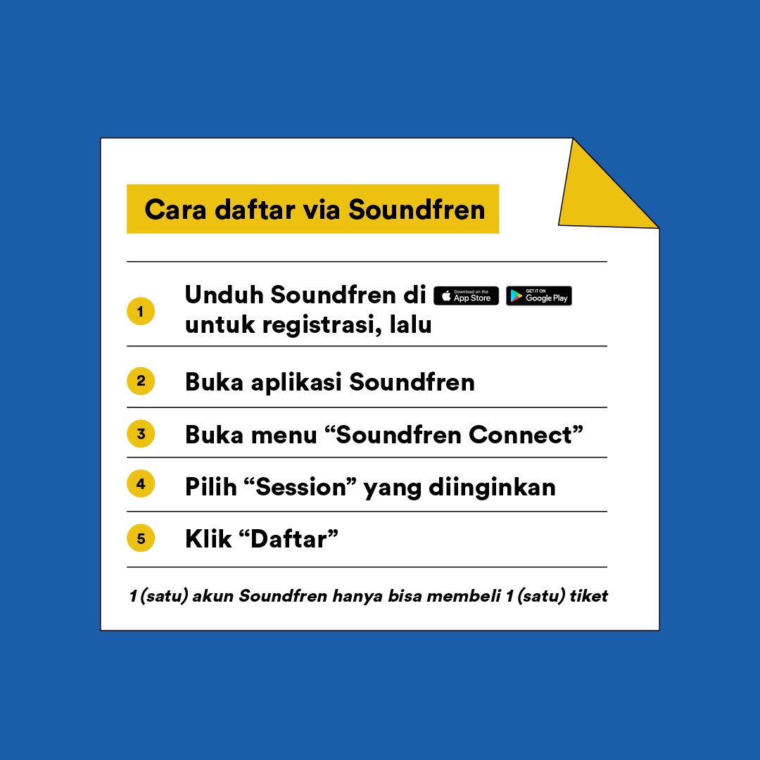 soundfren's tweet photo. Fren, @bismakarisma bersama sang produser Lafa Pratomo akan buka-bukaan hal apa aja yang terjadi di dapur rekaman selama proses bikin musik.
Segera join di #SoundfrenConnect bersama Bisma dan Lafa dengan registrasi di aplikasi Soundfren!
#Soundfren #KoneksiBermusik https://t.co/TK0poo5rAS