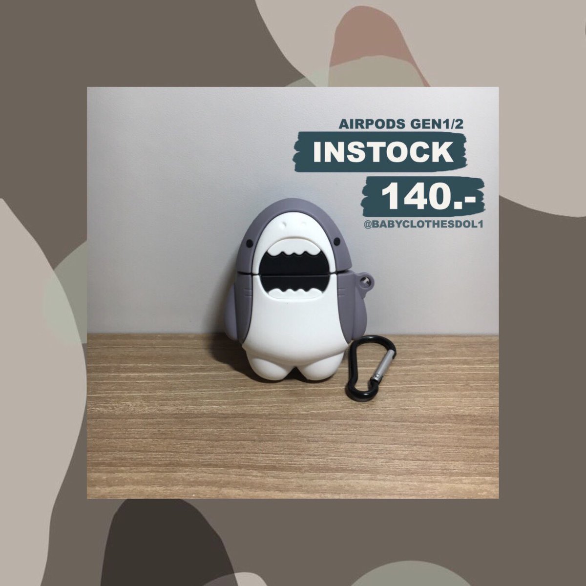 babyclothesdol1's tweet photo. 💙เคสairpods gen1/2น้องฉลามกลับมาแล้วค้าบบบง🦈
〰️price :140฿ (ค่าส่ง+25/45)🌥〰️ 
✨dmสอบถามทางร้านได้ตลอดเลยค่า🙇🏻‍♀️💖
#เคสairpods #เคสแอร์พอด https://t.co/lmTWzuZ6BO