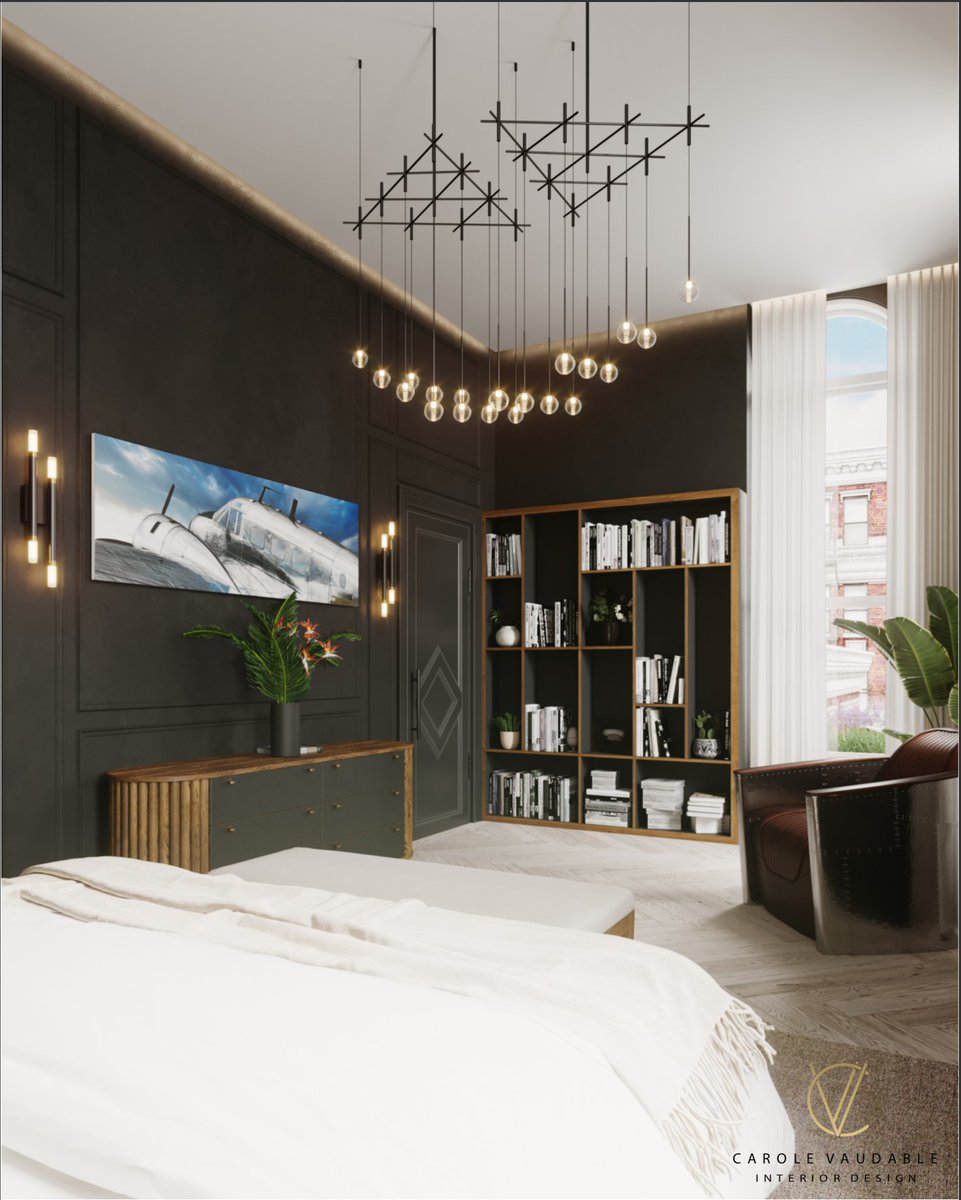 VaudableDesign's tweet image. My latest interior proposition to the Corcoran Group for the Coignet Building in Brooklyn, NY.

I put together the design for a bachelor-pad-inspired bedroom!

#design #architecture #bedroomdesign #luxuryinteriors #homestyles 

Before / After