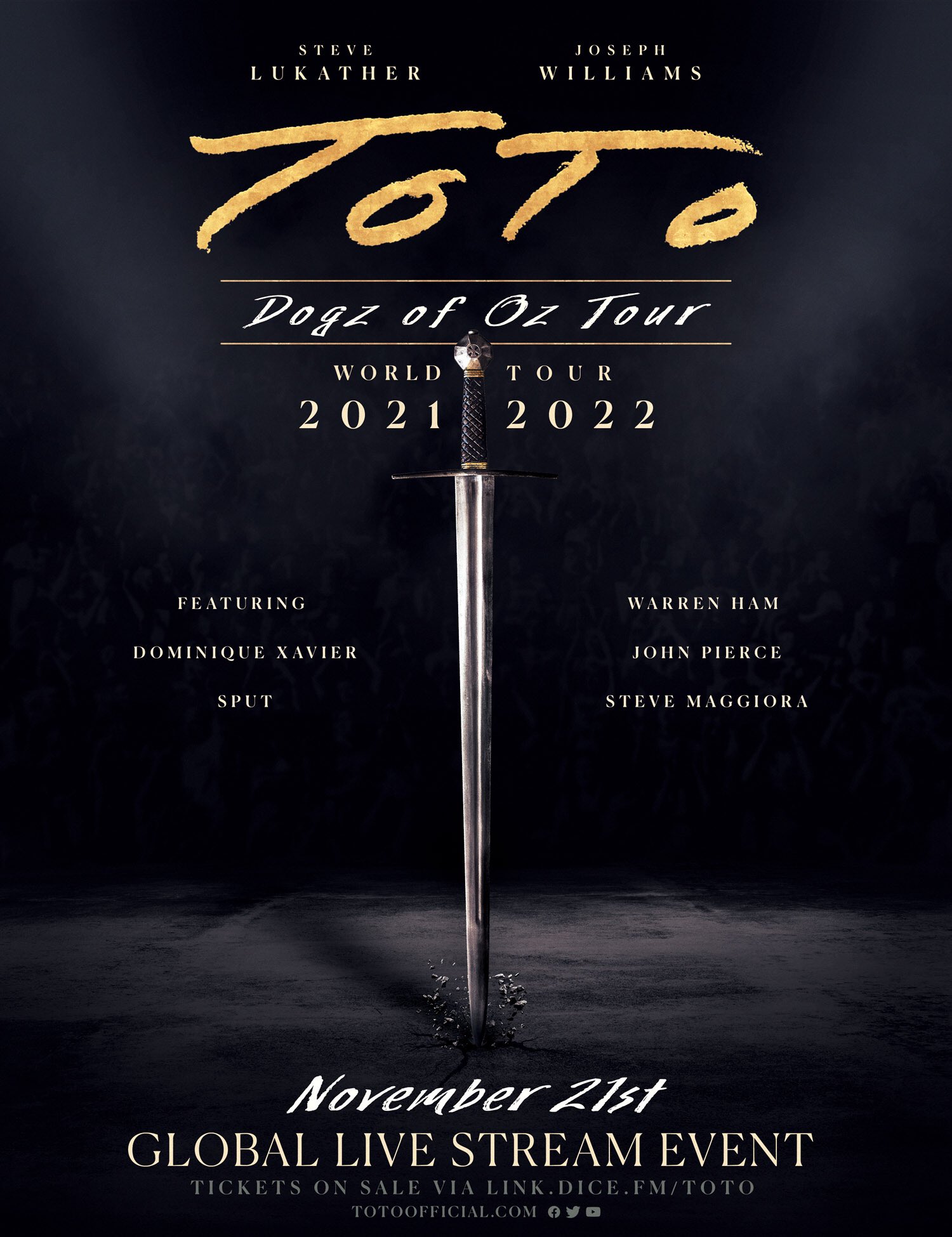 Toto Tomorrow Don T Miss Our Live Streamed Concert Airs In Three Different Time Zones And Is Available Worldwide Japan Aus 8pm 10pm Aedt Europe 8pm Gmt 9pm Cet North South America